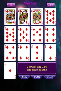 Playing Cards Magic Tricks Screen Shot 1