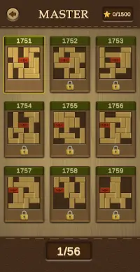 Unblock Puzzle - Slide Red Wood Free Games Screen Shot 2