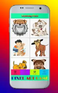 Hund Zeichnen Farbe nach Anzahl Pixel Art 2018 Screen Shot 1