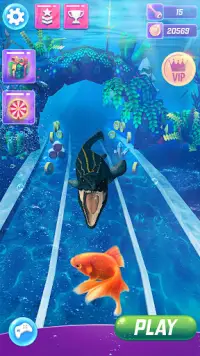 Unicorn Fish Runner Pony Game Screen Shot 2