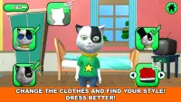 話す赤ちゃん猫最大ペットゲーム Screen Shot 2