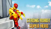 Strange Robot Superhero: 3D Robot Spider battle Screen Shot 0