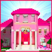 Pink house for girls. MCPE maps