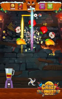 Crazy Juice Fruit Cutting Game Screen Shot 1