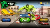 Monster Superhero: Green Fight Screen Shot 0