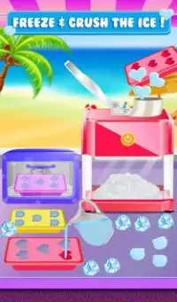 Snow Cone Maker 2017 – Beach Party Food Games Screen Shot 6