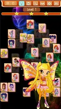 Mahjong Winx Solitaire Screen Shot 2