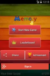 Permainan memori Screen Shot 3