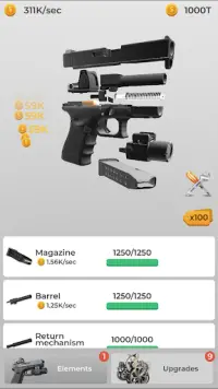 TapGun - Idle weapons builder Screen Shot 4