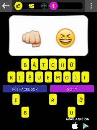 Đuổi hình Bắt Chữ - Đố vui đoán chữ emoji pro 2017 Screen Shot 6