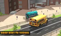 Schulbus-Fahrer-Simulator Screen Shot 2