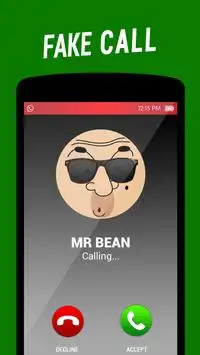 Fake call from mr brean cartoon Screen Shot 0