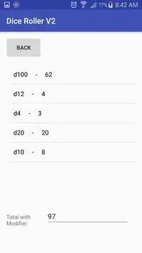 Dice Roller V2 Screen Shot 1