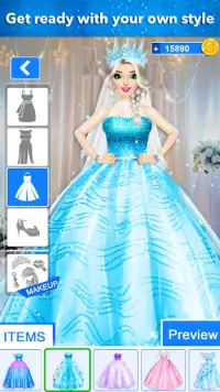 : Ice Princess Wedding Make Up Screen Shot 0
