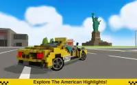 Crazy Taxi Driver: American Blocky Cab Screen Shot 1