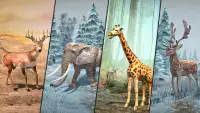 игры охота на лесных животных Screen Shot 1
