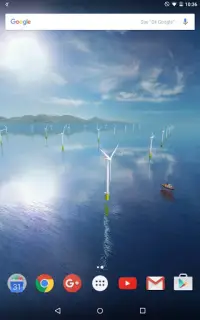 Coastal Wind Farm 3D Live Wallpaper Screen Shot 3