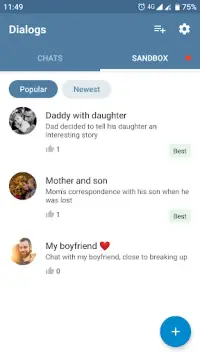 Fake Chat Messenger — TeleFake Screen Shot 2