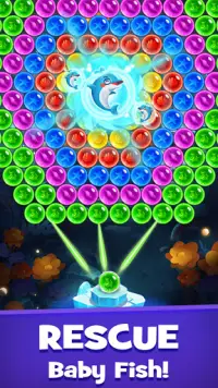 Panda Bubble Shooter - Save the Fish Pop Game Free Screen Shot 3