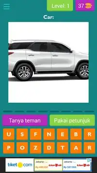 Kuis Tebak Gambar Mobil Screen Shot 1