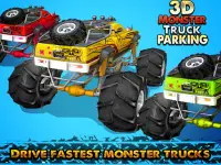 3D Monster Truck : Hard Car Parking Simulator Screen Shot 2