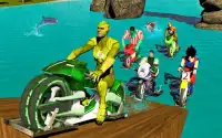 Super Heroes Downhill Water Bike Racing Rider Screen Shot 8