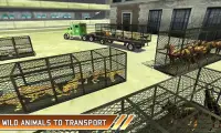 Zoo Animal Transport camion 3D Avion Transporteur Screen Shot 2