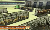 Zoo Hewan Truk 3D Pesawat terbang Transporter Screen Shot 2