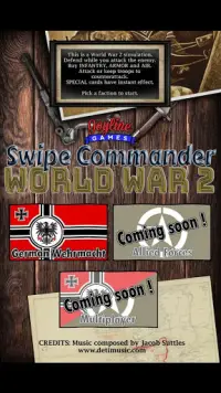 Swipe Commander: World War 2 Screen Shot 1