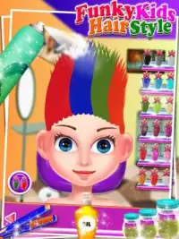 Funky Kids Hair Style - Salon Screen Shot 0