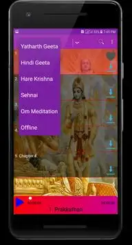 Hindi Gita Audio Full, Hare Krishna, Om Meditation Screen Shot 3
