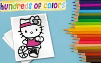 Coloring Game Cutey Kitty Screen Shot 1