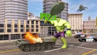 Green Superhero Monster Game Screen Shot 3