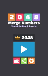 2048 Merge Numbers - Shoot Up Block Puzzle Screen Shot 13