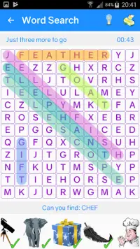 Picture Word Search with Puzzle Printouts Screen Shot 3