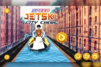 Speed jet Ski City Canal Screen Shot 0