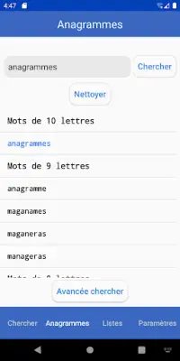 Dictionnaire de Scrabble - Vérificateur de Mots Screen Shot 1