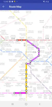 Delhi Metro Route Map And Fare Screen Shot 2