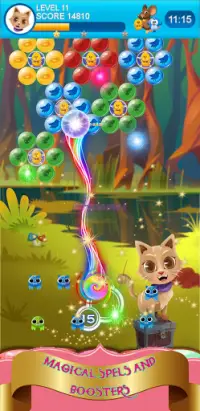 Pop Catly Puzzle - Best Bubble Shooter Witch 2021 Screen Shot 3