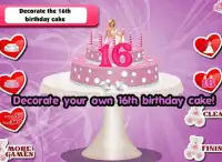 16 वें जन्मदिन केक निर्माता Screen Shot 11