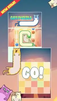 Hello Meow Puzzle - My Kitty Cute Cats Games Screen Shot 0