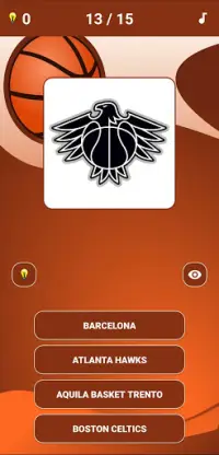 Quiz sul logo del basket Screen Shot 0