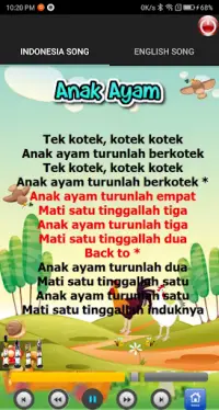 lagu anak indonesia offline lengkap MP3 Edukasi TK Screen Shot 8
