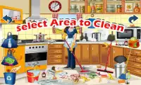 Уборка кухни принцесса игры Screen Shot 1