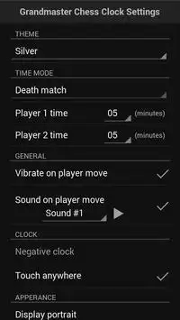 Grandmaster Chess Clock BETA Screen Shot 4