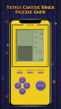 Tetris Classic Brick Block Puzzle Game Free 2021 Screen Shot 2