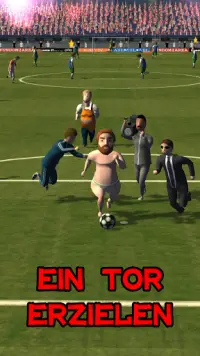 Football run: Crazy fat streaker runner! 3d games! Screen Shot 0