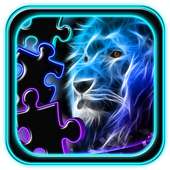 Neon Animals Jigsaw Puzzle