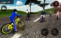Balapan Sepeda Nyata & Stunts Screen Shot 4