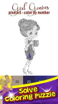 Girl Genius! Color By Number - PixelArt Coloring Screen Shot 5